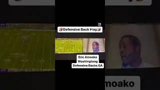 Defensive Back Play with Eric Amoako (Washington Defensive Backs Assistant)