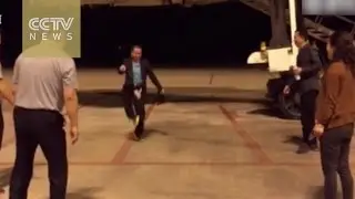 Airport drama: Passengers play at apron to protest delay
