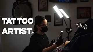 rotina sendo tatuadora | tattoos da semana, plantas & comecei a praticar yoga | Daily vlog ✶