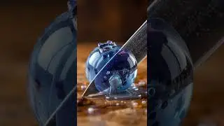 Most Satisfying Blueberry Cutting ASMR | Tiny Fruit Cutting Sounds 🍇 #asmr #satisfying #relaxing