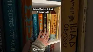 Bookshelf Tour Part 1: Greek Mythology Shelf #bookshelftour