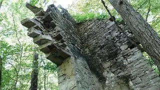 Hidden  in  a  Dense  Indiana  Forest,  Old  Tunnel  Mill,  Built  in  1824,  Vernon,  Indiana