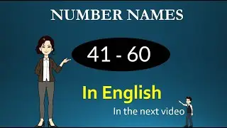 Number names from 41 to 60 in English | by kidsonlineedu
