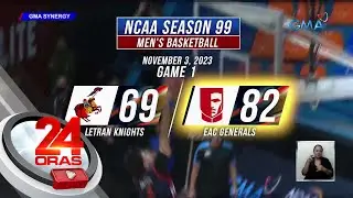 EAC Generals, tinalo ang Letran Knights; 82-69 | 24 Oras
