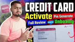 Axis Bank Credit Card Activate | Card Activation Review | Pin Generation | ( Credit Card Unboxing )