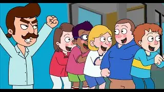 Horrid Henry Crashes Mr. Peterson Train/Grounded Huge Time