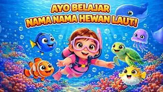 Ayo Belajar Nama Hewan Laut | Deliza Kids Song | Lagu Balita Edukasi