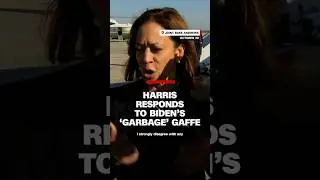Harris responds to Biden&rsquo;s &lsquo;garbage&rsquo; gaffe