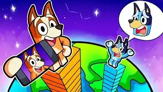BLUEY AND BINGO BUILD the HIGHEST ROBLOX TOWERS