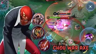 PERTAMA KALI COBAIN CHOU WAR AXE | NEW BUILD CHOU - CHOU MOBILE LEGENDS 