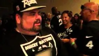 Pre partying with Raider Mikey from Raider central