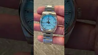 Rolex Oyster Perpetual 36mm Tiffany Dial 126000 #rolex #oysterperpetual #tiffany #fyp #viralshorts