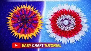 DIY Paper Flower Star 🌟 | Easy Paper Craft for Home Decoration