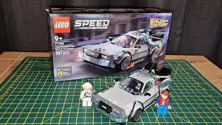 Lego Speed Champions 77256 - Time Machine from Back to the Future - Speed Build - #lego #legobttf