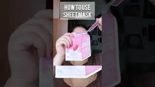 How to use Sheet Mask Properly with A'PIEU Strawberry Milk Sheet Mask | KBEAUTY | SKINCARE #shorts
