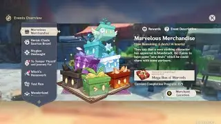 Genshin Impact - Marvelous Merchandise - complete Event