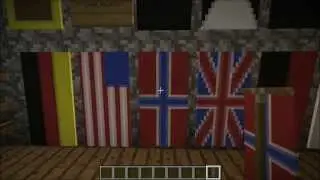 Minecraft how to make the Norwegian flag (banner)