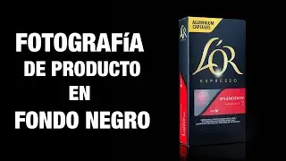 Fotografía de producto en fondo negro con LUZ NATURAL