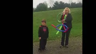 Ride in helicopter balloon