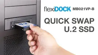 ICY DOCK Wyjmowana obudowa dokująca U.2 NVMe SSD | flexiDOCK MB021VP-B