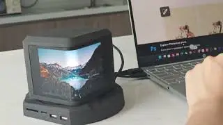 Panderon Curved 2K Mini Screen for Work Play Creation by Panderon