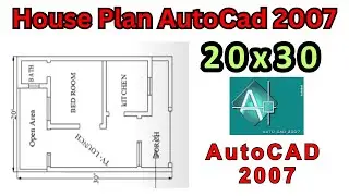 How to make 2d house plan in AutoCAD | 20x30 House Plan