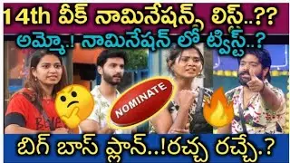 Bigg Boss 6 Telugu 14th week nominations list|Bigg Boss6 Telugu fourteenth week nominations#BB6promo