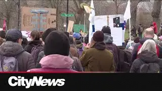 Montreal Earth Day protest criticizes Northvolt battery plant project