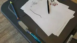 My first ever stop motion animation! Paper hand pencil drawing test