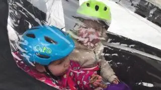 Urban Arrow electric cargo bike with kids
