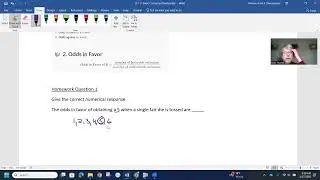 11.1 Probability and Odds  Q1 and Q3