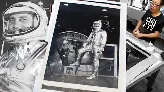 Gus Grissom - 1961 NASA Mercury 7 Photograph - Linen Backed @posterfixchannel