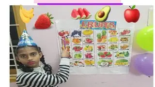Fruits Names | learning fruits names for kids | Apple banana strawberry avocado grapes etc ....