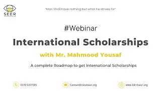How to Get International Scholarships | Application, Essays, Interview Tips | SEER Foundation