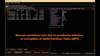 Partition Recovery using DMDE - Damaged / unallocated /corrupt GUID or GPT partition table - Free.