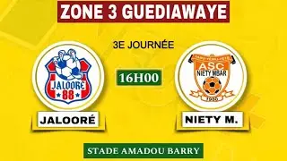 EN DIRECT  NAVETANE GUEDIAWAYE 24/25 ZONE 3  ASC  JALOORÉ  VS  ASC NIATY MBARS   STAD AMADOU BARRY