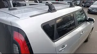 Kia Soul Установка багажника  на крышу в штатные места