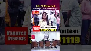 Offer Letter for Masters in UK within 24 hours..| #VSource #MastersInUK #Masters #Education