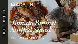 How To Make Amazing Tomato-Braised Stuffed Squid And Grits With Jesse Griffiths | Made in Cookware