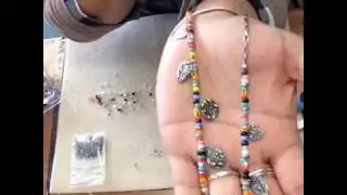Wire Wrapped Seed Bead Earrings  - Live Stream