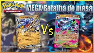 Mega Charizard x vs Garchomp da Cynthia - Mega batalha de mesa