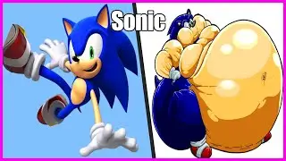 Sonic As Fat 2 | Cartoon Characters As Cake