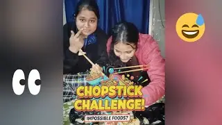 Indian Try Chopstick Momo Challenge 😂 | Fail or Win? | Friend Ke Sath Full Comedy 😂 |vlog 😜 #1stvlog