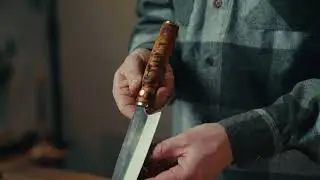 Roselli Santoku Knife, Ultra High Carbon Steel &ndash; Up Close