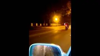 Harry popin clutch on his gsxr 750