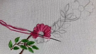 3D Delight flower embroidery 071 | Latest new embroidery designs for beginners | Manal Embroidery