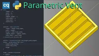 Making a vent greeble using CadQuery