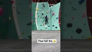 This dyno comp route is sketchy when you fall 😵&zwj;💫 #bouldering #dyno #fail