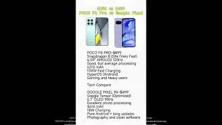 Full comparison of POCO F8 Pro and Google Pixel 9a in 2025#pocof8pro #pixel9a #techreview 