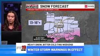Sunday 4:30am Live FIRST ALERT Winter Storm Update